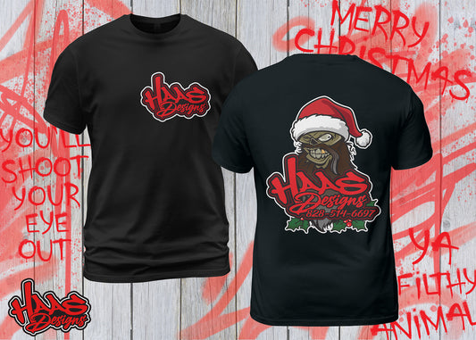 Haas Designs Christmas Skull Tee
