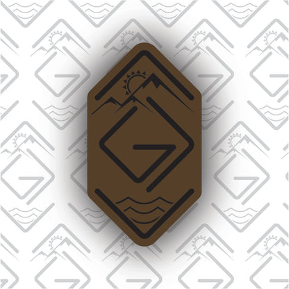 God is Greater Than the Highs and Lows Leather Patch