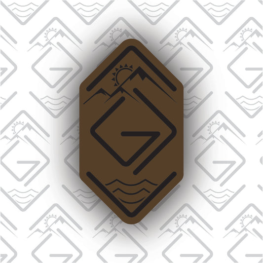 God is Greater Than the Highs and Lows Leather Patch