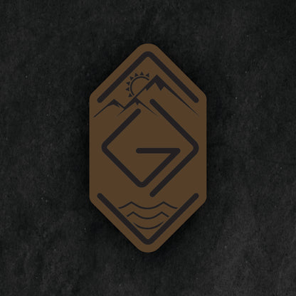God is Greater Than the Highs and Lows Leather Patch