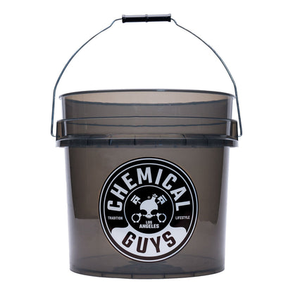 CHEMICAL GUYS HEAVY DUTY DETAILING BUCKET SMOKED BLACK (4.5 GAL)
