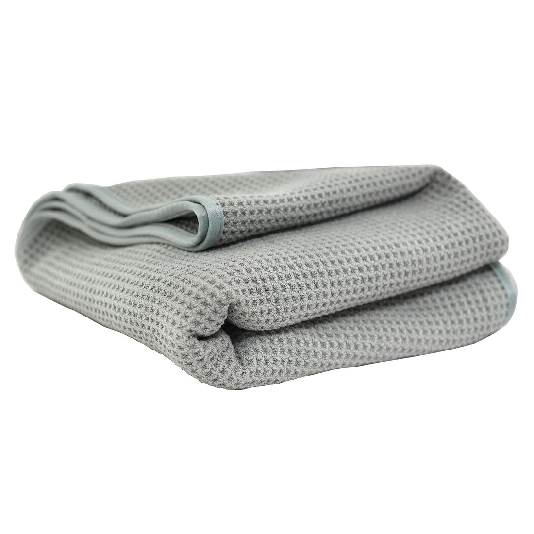 GRAY MATTER SILK EFFECT SUPER SOFT MICROFIBER WAFFLE WEAVE DRYER TOWEL (36" X 25