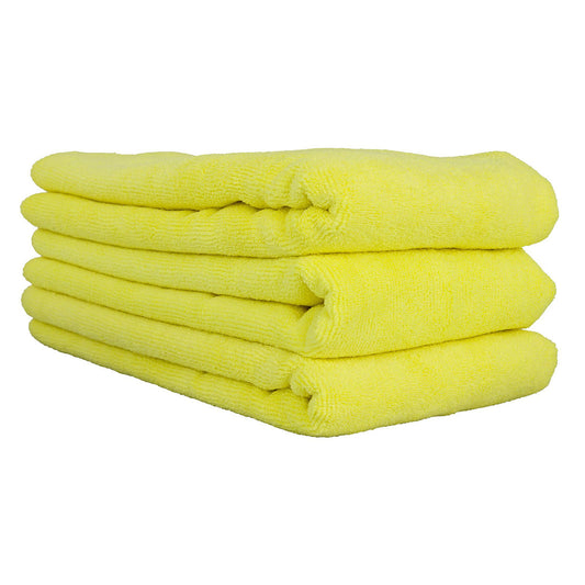 WORKHORSE PROFESSIONAL MICROFIBER TOWEL, YELLOW 16IN X 16IN (3 PACK)