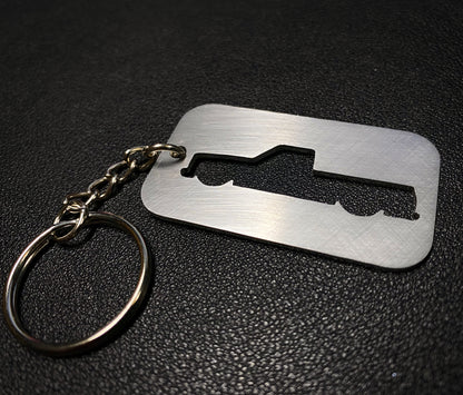 Stainless Steel Chevy Truck Keychain