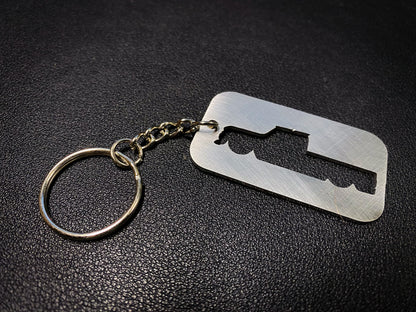 Stainless Steel Chevy Truck Keychain