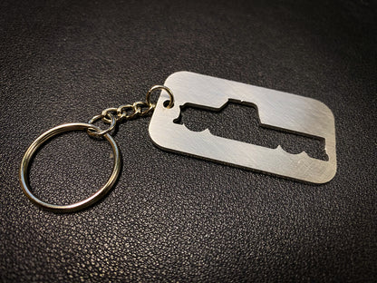 Stainless Steel Chevy Truck Keychain