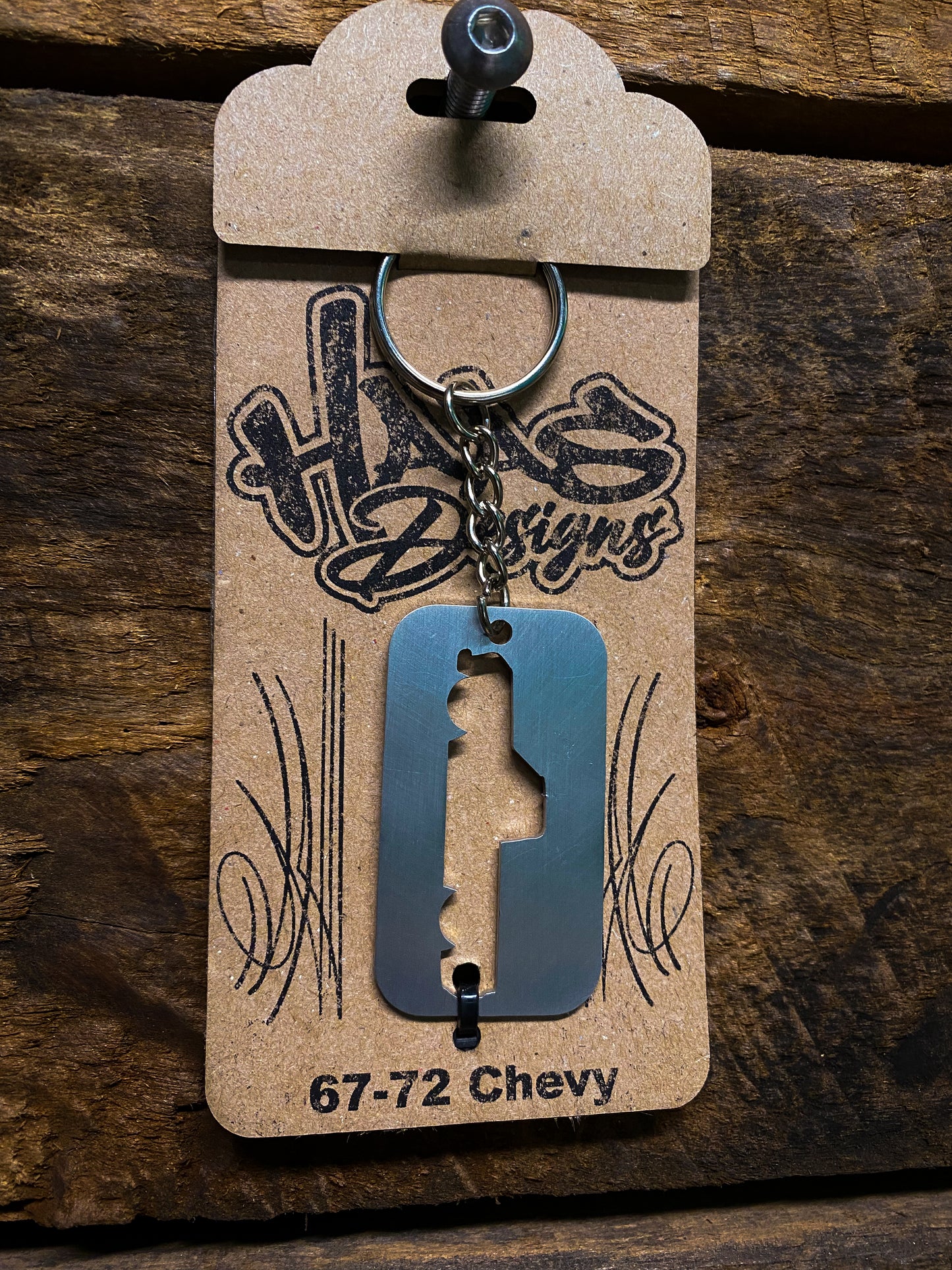 Stainless Steel Chevy Truck Keychain
