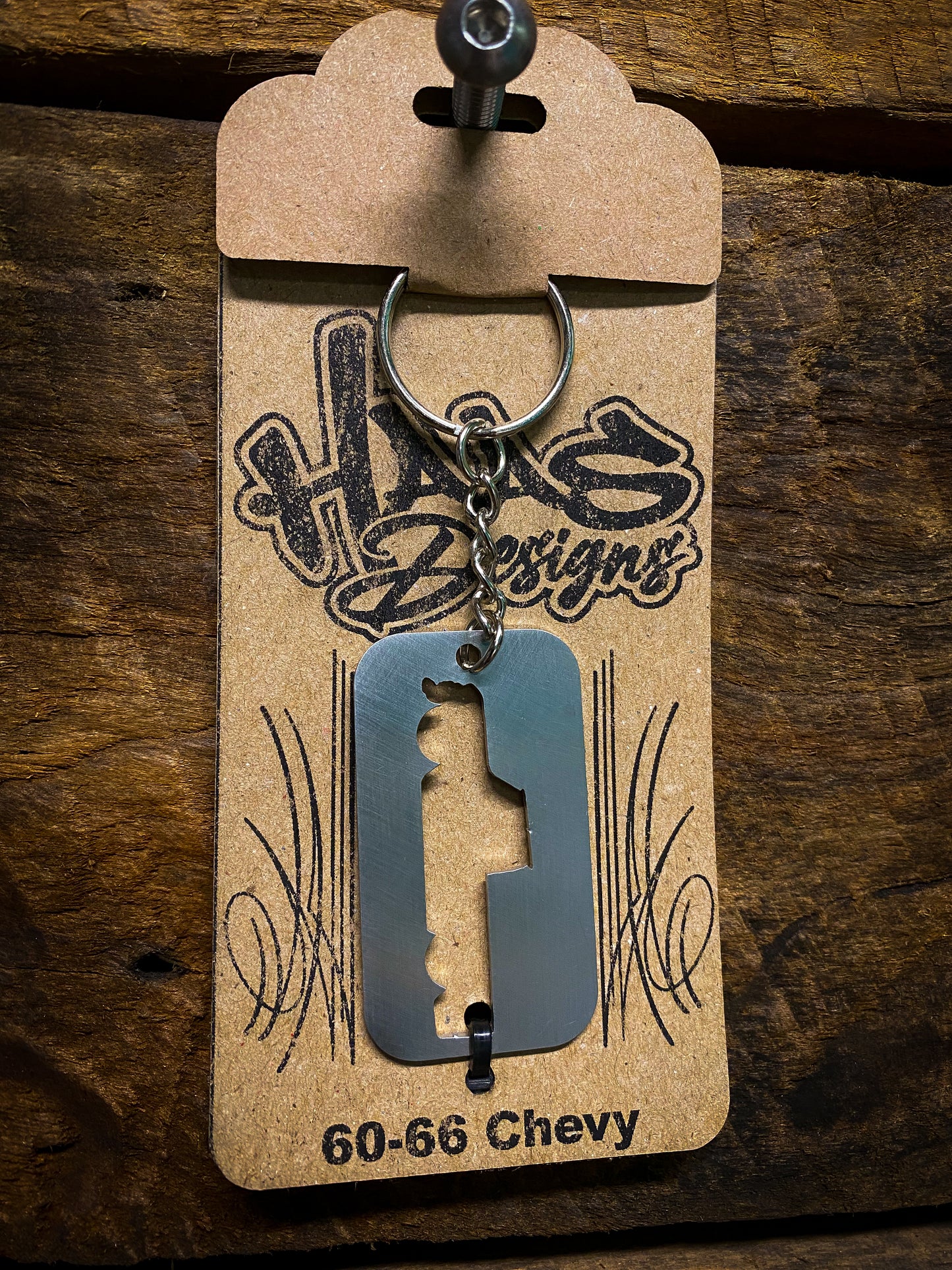 Stainless Steel Chevy Truck Keychain