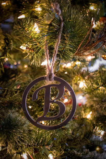 Letter Christmas Ornament