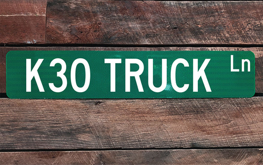 K30 Truck Ln Street Sign