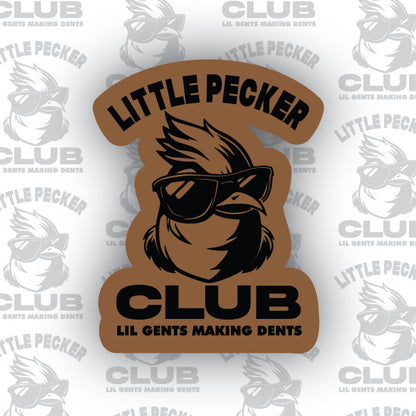 Little Pecker Club – Lil Gents Making Dents Leather Patch
