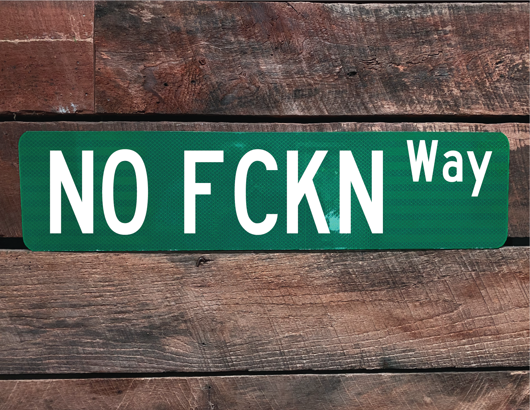 No Fukn Way Street Sign