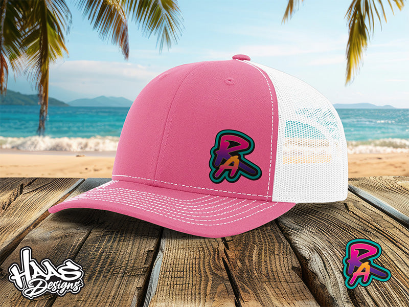 Relaxed Atmosphere “RA” Retro Hat – 80s Vibe Patch
