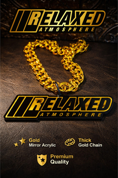 RELAXED ATMOSPHERE ACRYLIC CHAIN PENDANT