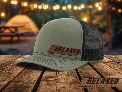 Relaxed Atmosphere Logo Hat – Engraved Leather Patch