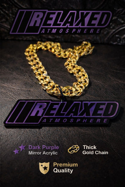 RELAXED ATMOSPHERE ACRYLIC CHAIN PENDANT