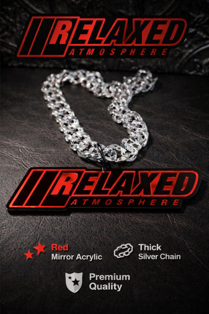 RELAXED ATMOSPHERE ACRYLIC CHAIN PENDANT