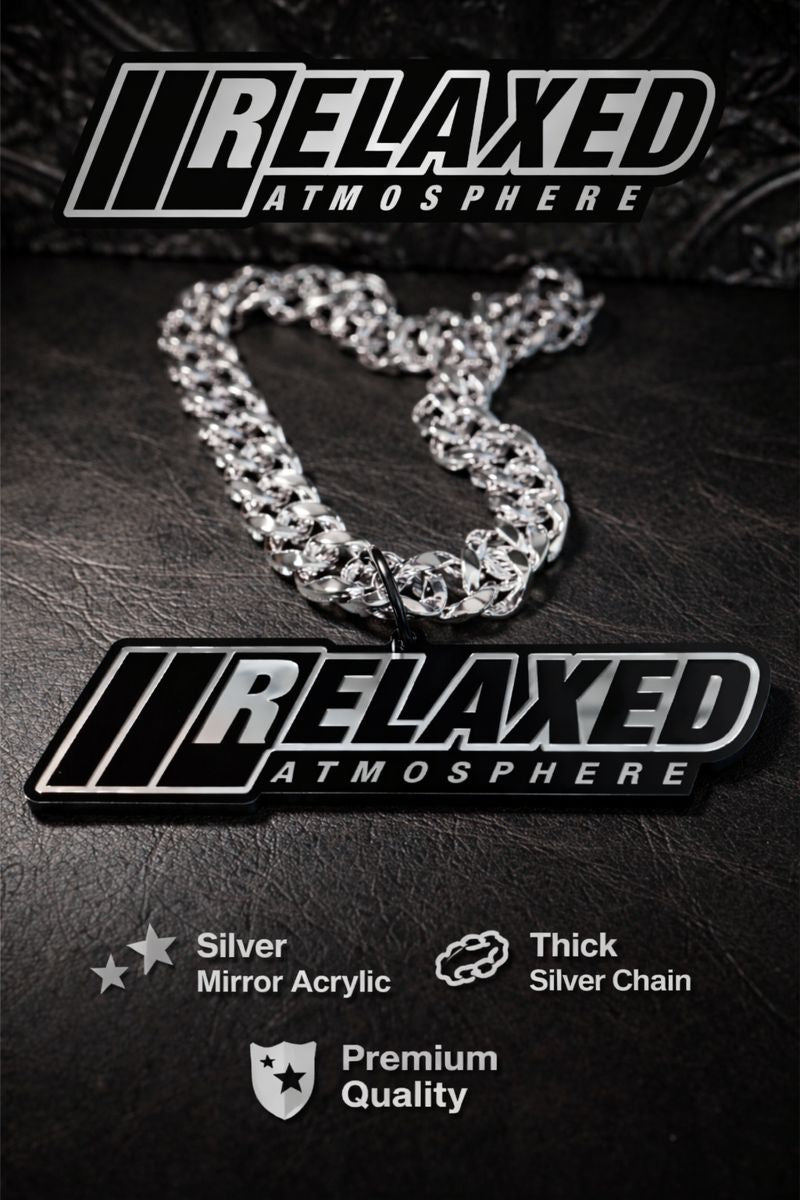 RELAXED ATMOSPHERE ACRYLIC CHAIN PENDANT