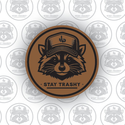 Stay Trashy Leather Patch