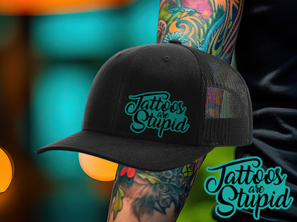 Tattoos Are Stupid Leather Patch
