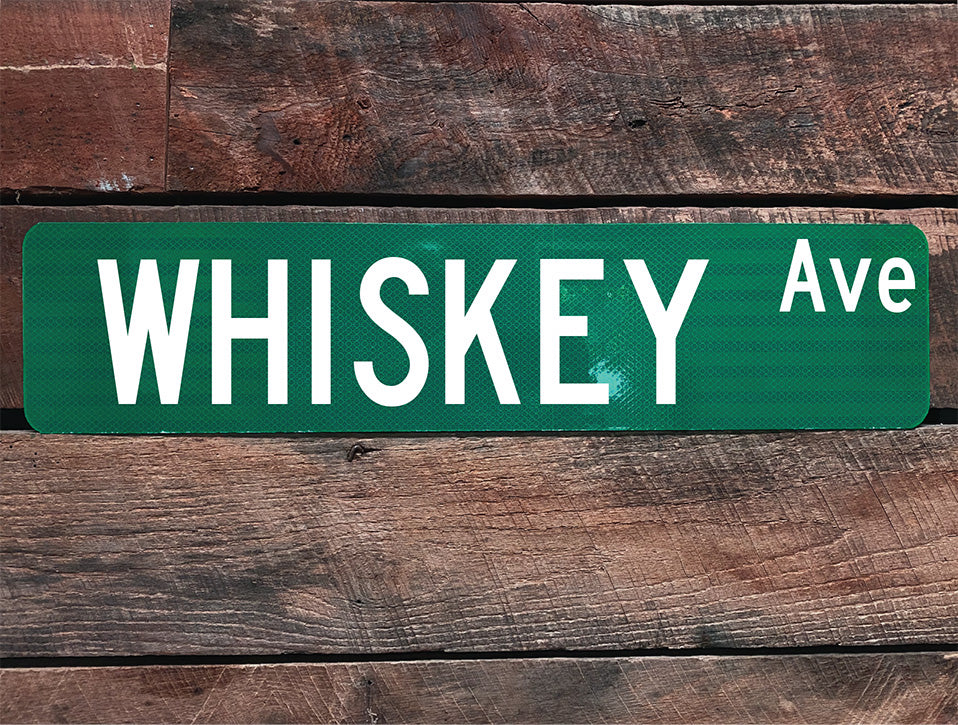 Whiskey Ave Street Sign