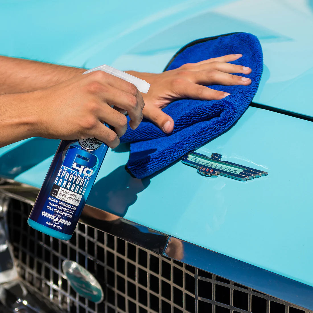 P40-DETAILER+SPRAY WHITE CARNAUBA QUICK DETAILER UV PROTECTANT (16 OZ)