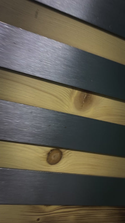 American Flag with Wood Mount