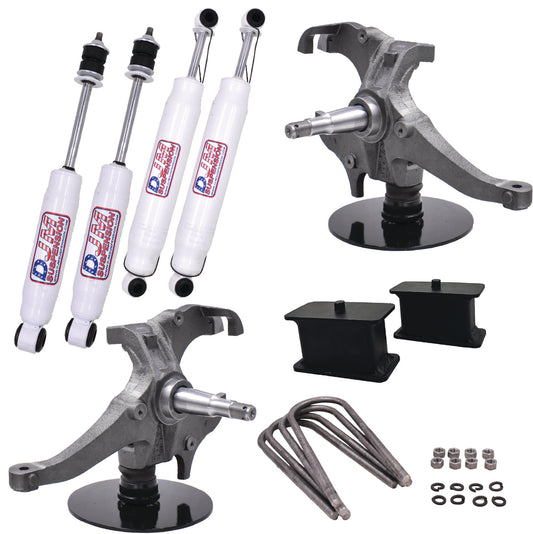 1982 – 2004 S-10 / S-15 Pick Up 2 Inch Front / 3 Inch Rear Complete kit