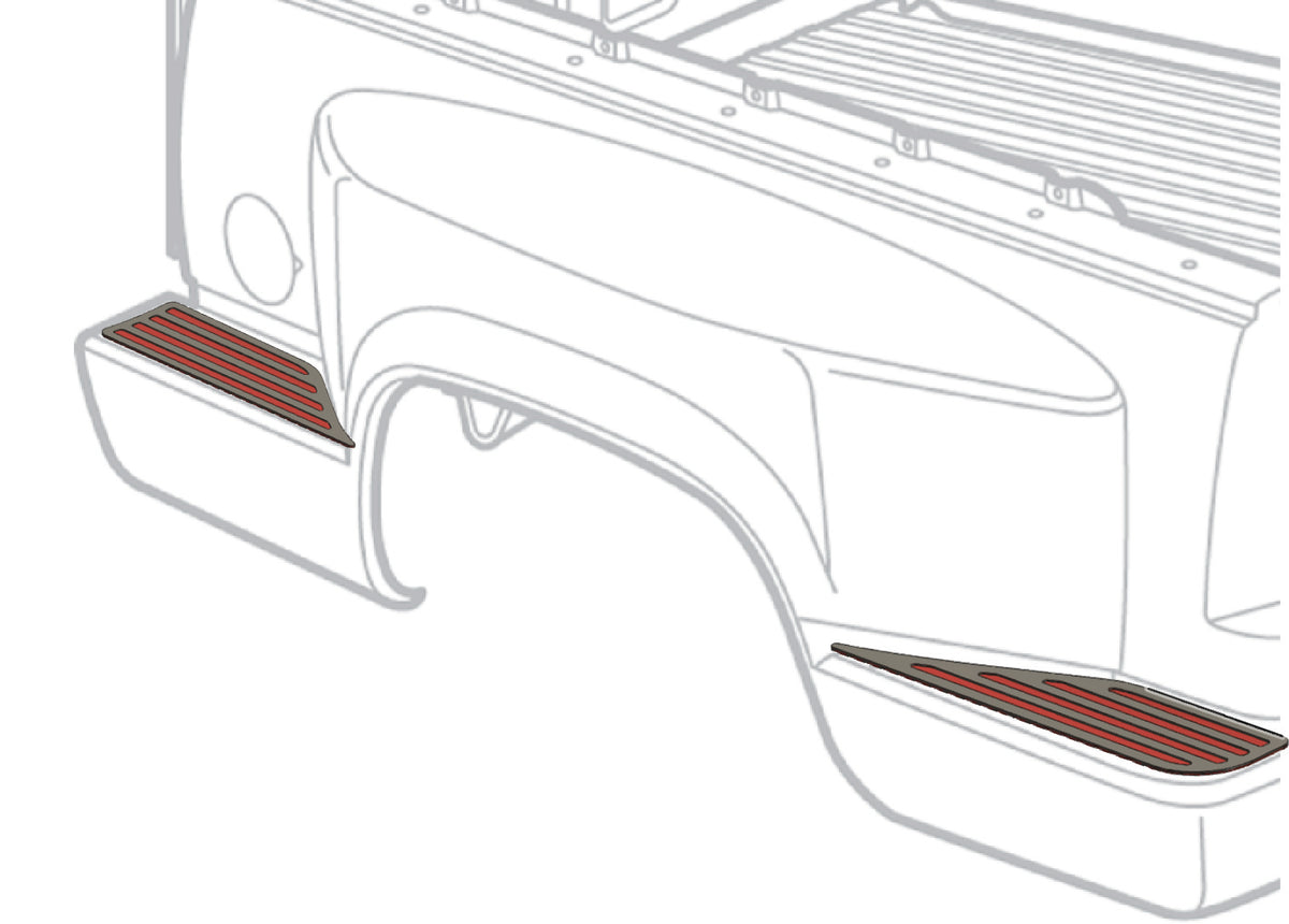 88-98 Chevy OBS Stepside Bed Step Pads – Haas Designs